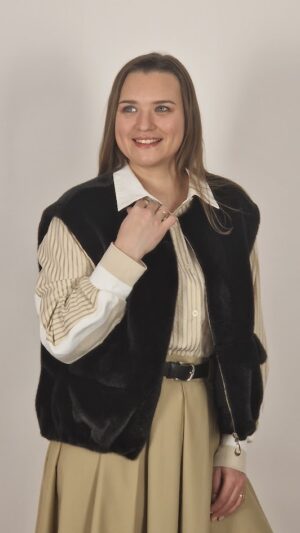 Liemenė „Audinės kailis”